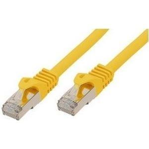 Cavo patch di base S/FTP PIMF Cavo grezzo Cat.7 Giallo 0,5 m