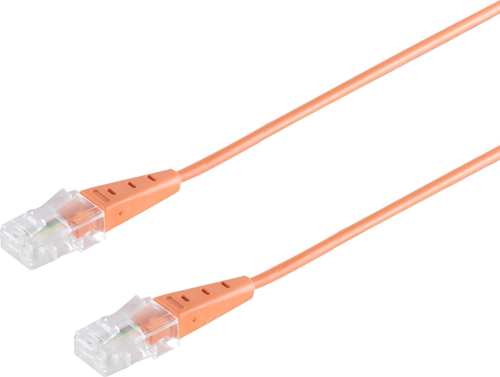 Cavo di connessione S/connettività ISDN spine RJ45 su tappi RJ45 cavi rotondi 4 cabla arancione 05 m (70078-05)