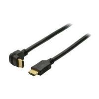 Shiverpeaks BASIC-S - HDMI con cavo Ethernet - HDMI (M) dritto a HDMI (M) angolato - 5 m - schermato - nero - Supporto 4K