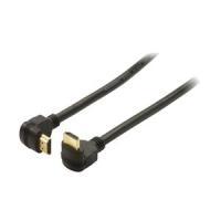 Shiverpeaks BASIC-S - HDMI con cavo Ethernet - HDMI (M) angolato su HDMI (M) angolato - 50 cm - schermato - nero - sagomato sup
