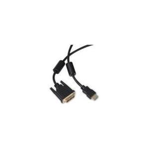 SHIVERPEAKS BASIC-S HDMI-DVI-D 18+1 Cavo, Lunghezza: 2,0 M 19 Plug HDMI su plugna DVI-D 18+1, con- oro-placcato (BS77482-RE))