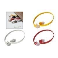 SHIVERPEAKS BASIC-S U/UTP Cavo patch piatto cat.6 05 m di rosso 2 tappi RJ 45 cappotto realizzato in PVC contatti placcati in o