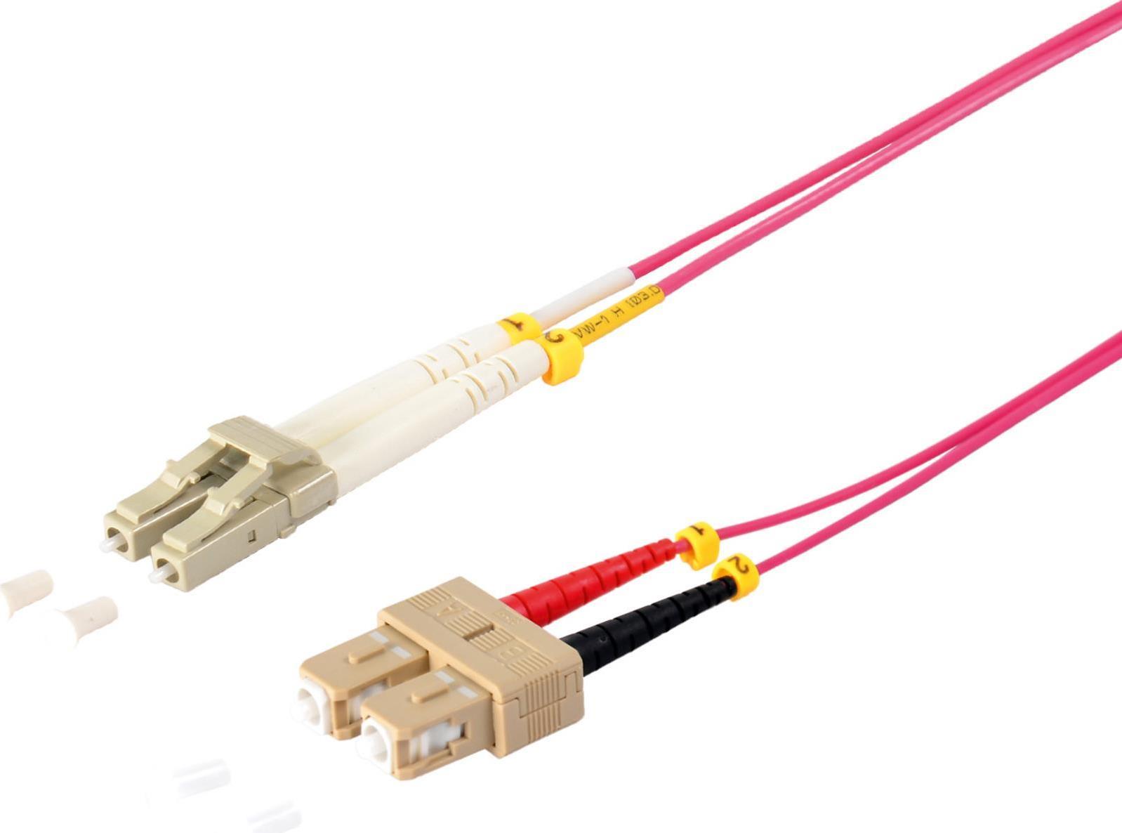 S/Connettività LWL-Duplex Cavo patch LC/SC 50/125 OM4 Violet 20 m (77937/4)