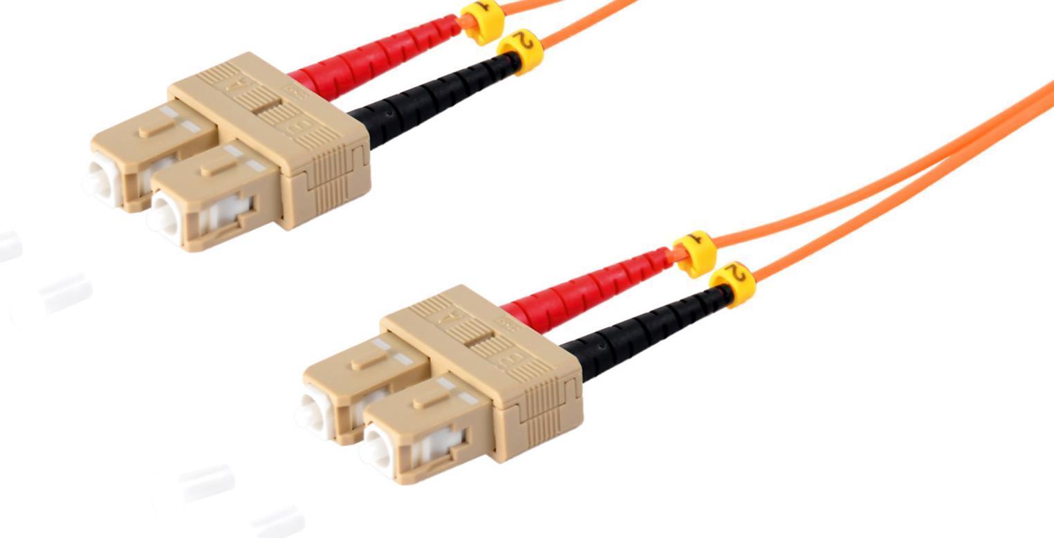 Cavo in fibra ottica S-Conn 77925 5 m SC OM2 Arancione (CO 77925)
