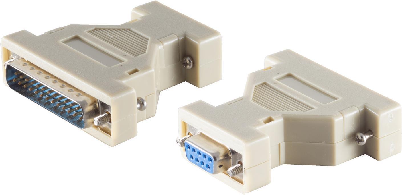 Adattatore sub-D Shiverpeaks S/Connettività, 9-pin. Accoppiamento sub-D a 25 pin. Connettore sub-D (78420)