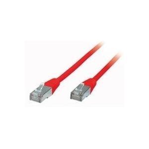 Cavo patch TP Cat.6 S-f-ftp PIMF rosso 3.0m
