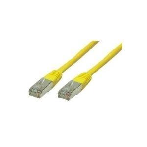Cavo patch S/FTP Cat.6 Halogeno -GIALLO 1,0m
