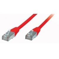 Cavo patch TP Cat.6 S-ftp PIMF rosso 10,0m