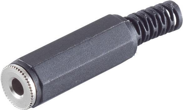 shiverpeaks Attacco jack BASIC-S da 35 mm monoplastica da saldare da soli in sacchetto di plastica con perforazione europea (BS
