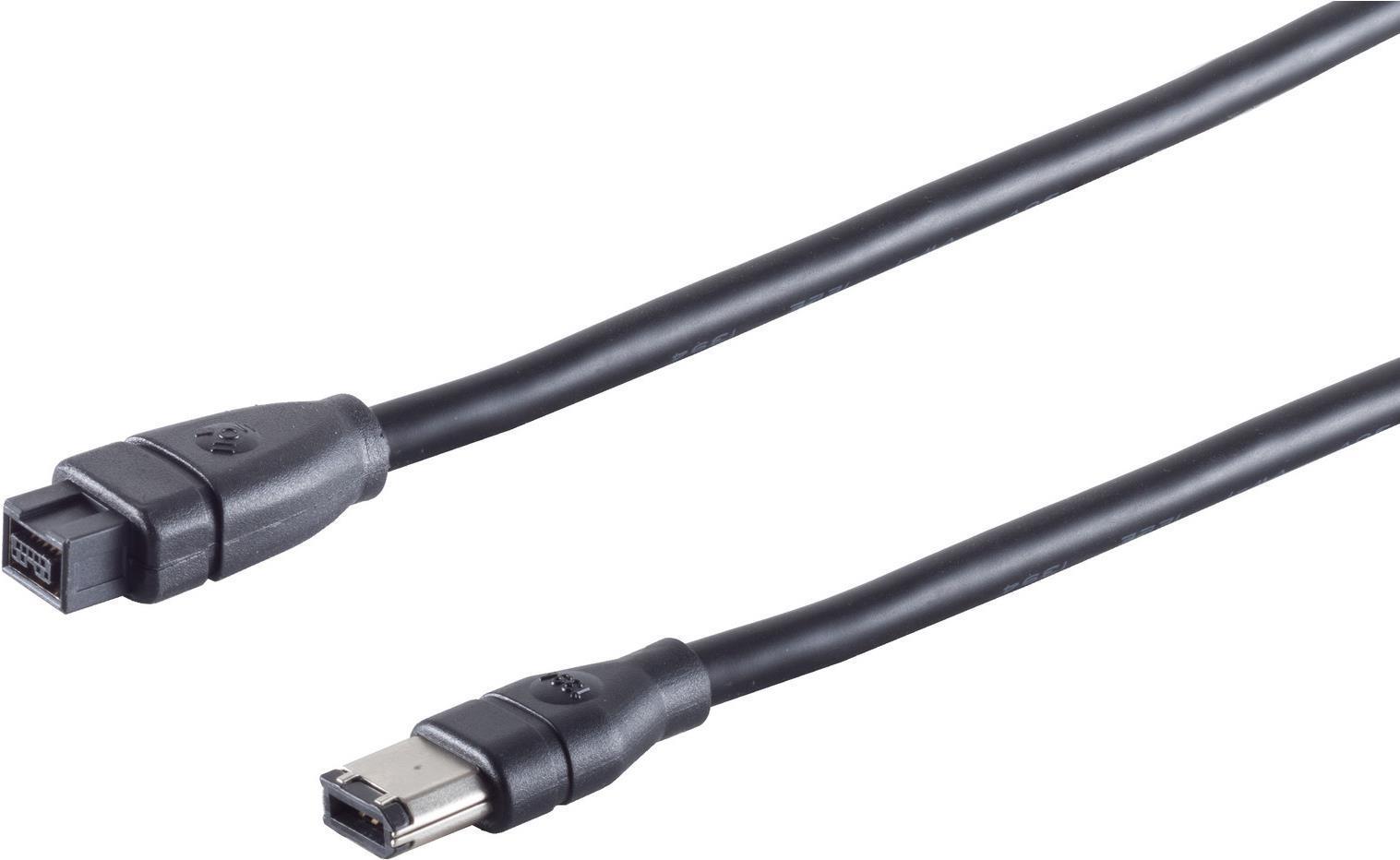 Massima connettività S CONN Cavo di collegamento FireWire cavo IEEE 1394B da spina a 9 pin a spina 1394A a 6 pin 18 m (77322)