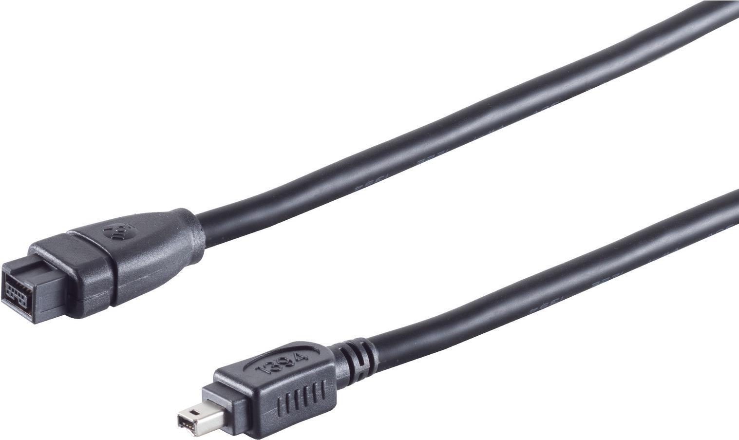 Massima connettività S CONN Cavo di collegamento FireWire cavo IEEE 1394B da spina a 9 pin a spina 1394A a 4 pin 18 m (77312)