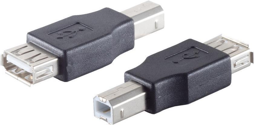 shiverpeaks BASIC-S Adattatore USB Attacco USB-A - Spina USB B in sacchetto di plastica con spina Euro (BS77045)