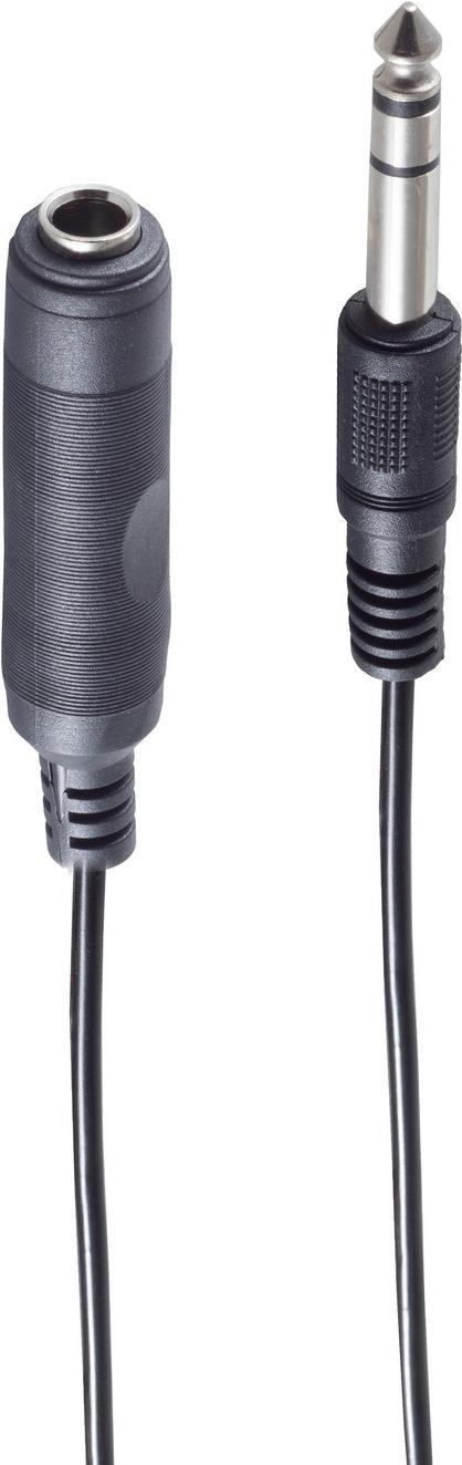 Cavo audio SHIVERPEAKS BASIC-S, plug jack da 6,3 mm-6.3 mm Coupling jack, 5,0 m, accoppiamento jack: 3-pin (BS30335)