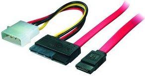 Cavo Cavo combinato di alimentazione SATA 22 pin (St) 7 pin (St) 4 pin (St) 05 m shiverpeaks BASIC-S