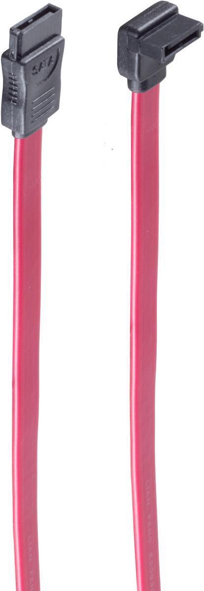SHIVERPEAKS BASIC-S Serial ATA 150 Cavo di connessione, 0,5 m 1 tappo 90 gradi, tappi a palo da 7 pole-7 (BS78243-0.5)
