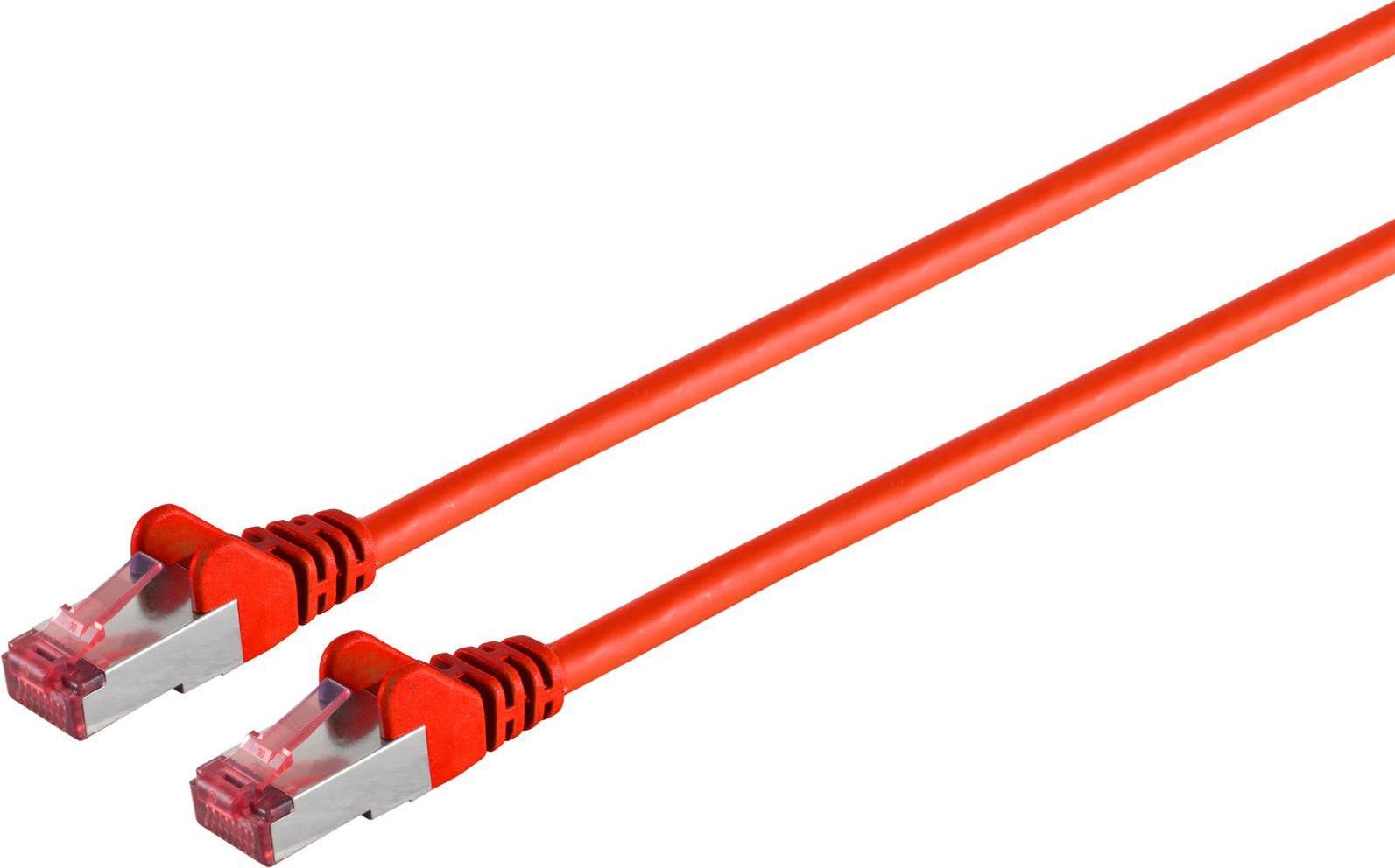 Cavo del cavo della rete S/Connettività Cavo Cat 6A S/FTP PIMF privo di alogeno certificato GHMT rosso 30 m (75713-AR))