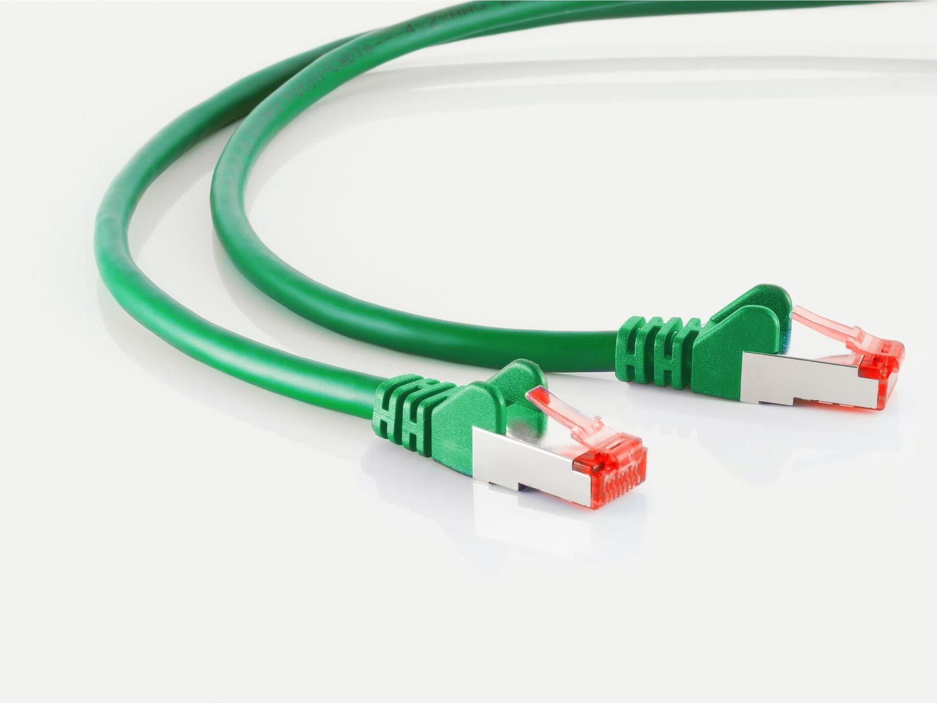 Cavo del cavo della rete S/Connettività Cavo CAT 6A S/FTP PIMF senza alogeno certificato GHMT verde 50 m (75715-AG)