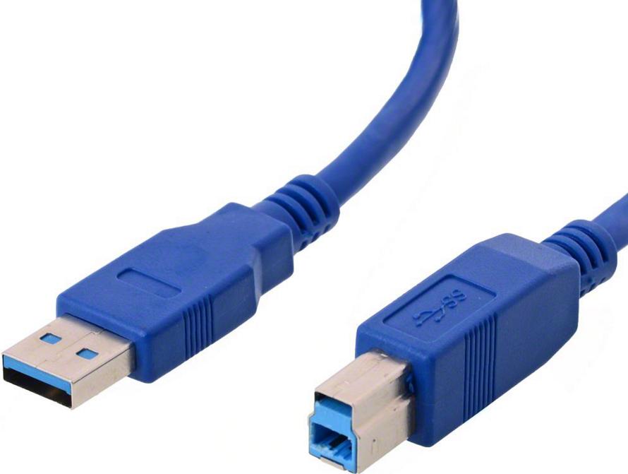 HELOS USB 3.0 CAVO Plug A sul connettore B, 1,0 m Cavo di collegamento, blu, 1,0 metri