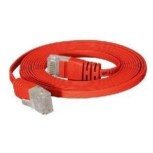 Cavo patch Cat.6 U/UTP non schermato piatto rosso cavo patch super piatto da 20 m ad es. per la posa sotto tappeti e battiscopa