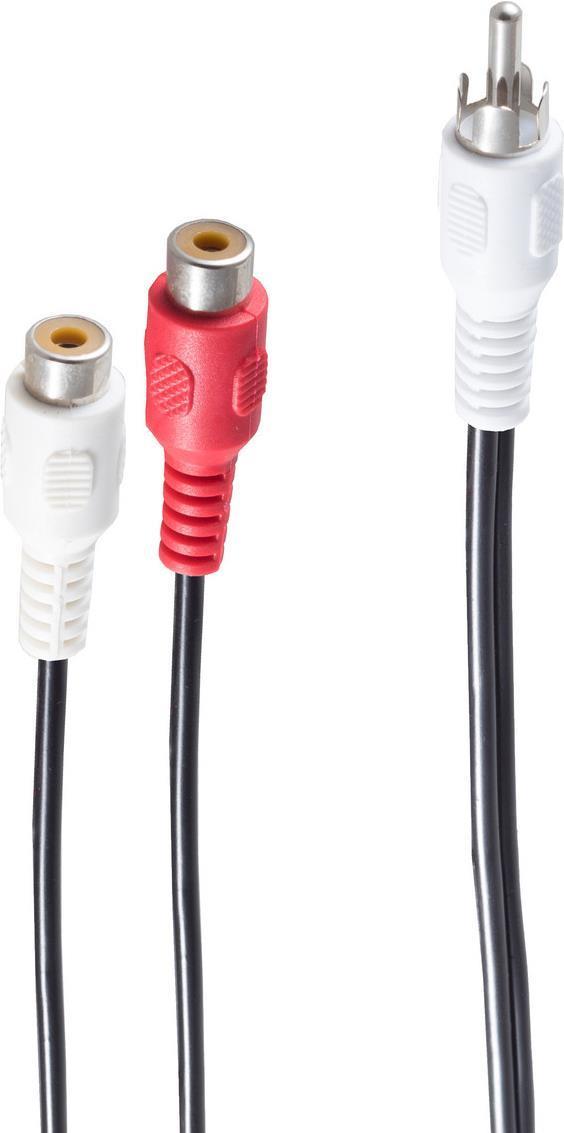 Cavo audio SHIVERPEAKS BASIC-S, Plug-Cine-2 X Accoppiamento con cinto, 0,2 m, mono, in una borsa poli con euro (BS40044)