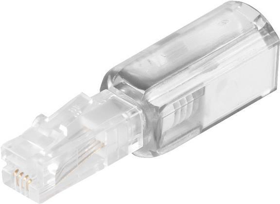 SHIVERPEAKS BASIC-S Twist Stop Cavo tubolare RJ11 Connector-RJ11 Accoppiamento, impedisce la creazione (BS71216-W)