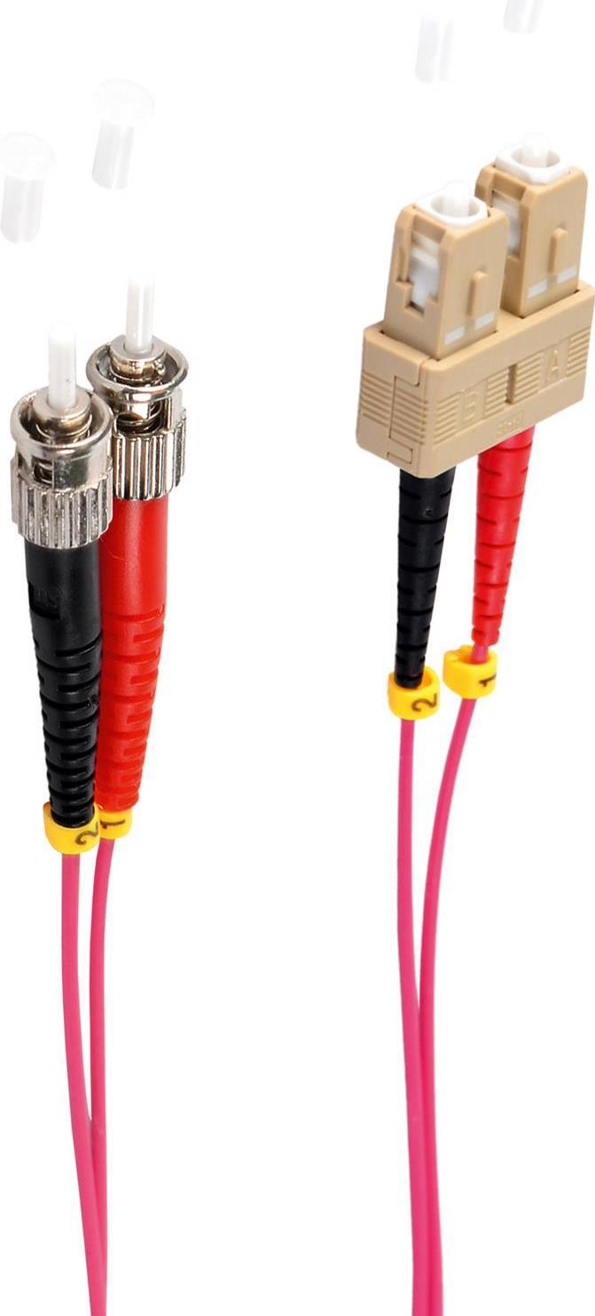picchi da brivido BS77912/4. Lunghezza cavo 10 m tipo fibra ottica OM4 connessione 1 SC connessione 2 ST diametro foro 50 m ful
