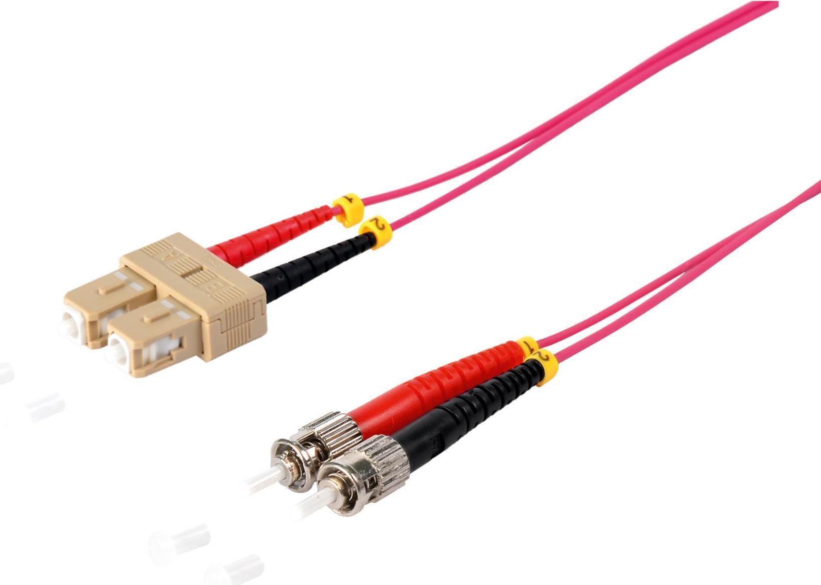 Massima connettività S/CONN Cavo patch duplex LWL SC/ST 50/125 OM4 viola 30 m (77910/4)