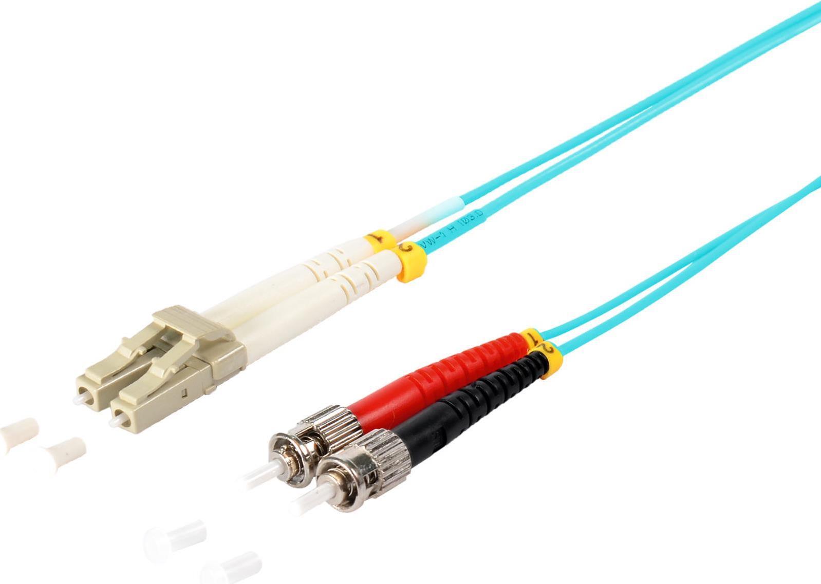 S-Conn 77950/3 cavo in fibra ottica 10 m LC ST OM3 turchese (77950/3)