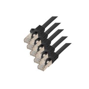 Cavo patch TP S/FTP PIMF Cavo grezzo Cat.7 (VE5) Black 1,0m