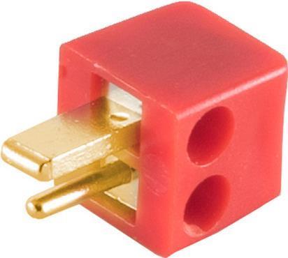 shiverpeaks -BASIC-S connettore angolare per altoparlante mini avvitabile placcato oro rosso (BS54001-RG)