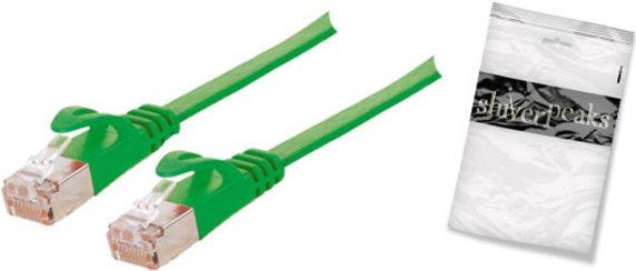 Cavo patch di base-S U/FTP Cavo grezzo Cat.7 Slim Green 0,5 m