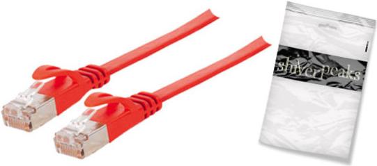 Cavo patch di base-S U/FTP Cavo grezzo Cat.7 Slim Red 0,5 m