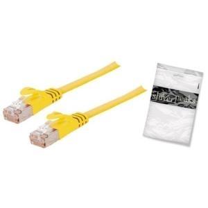 Cavo patch di base-S U/FTP Cavo grezzo Cat.7 Slim Giallo 0,5 m