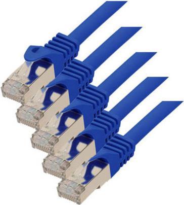 Cavo patch S/FTP Cat.7 (VE5) Blue 0.5M