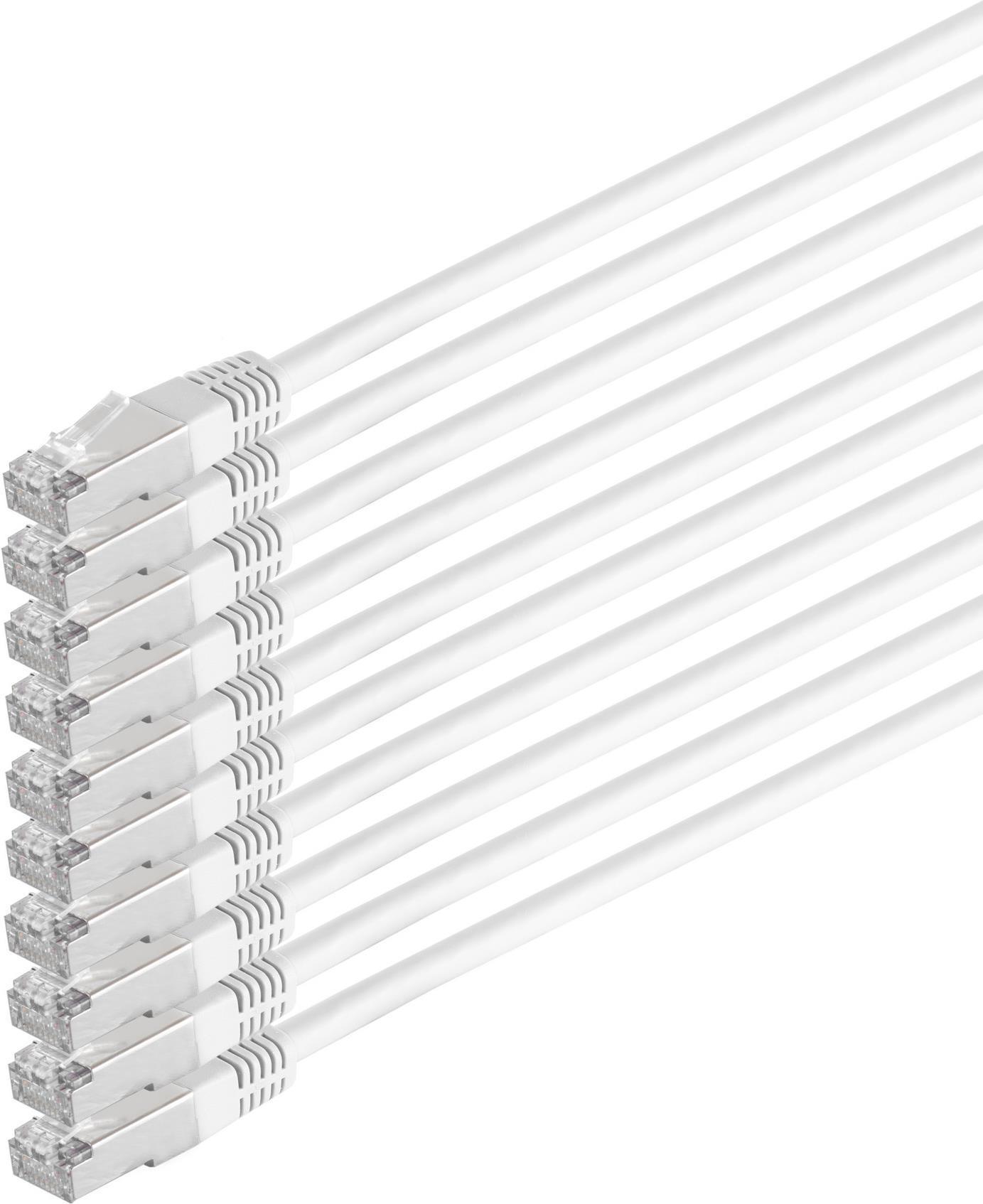 S-Conn 75711-H0.25W-SET10 cavo di rete bianco 025 m Cat6 S/FTP (S-STP) (75711-H0.25W-SET10)
