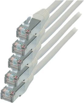 S -Conn Cat.6 S/FTP 0.25 M - RJ -45 - RJ -45 - Maschio/Male - Gold - Cat6 - S/FTP (S -STP) (75711 -H0.25W -Set5)