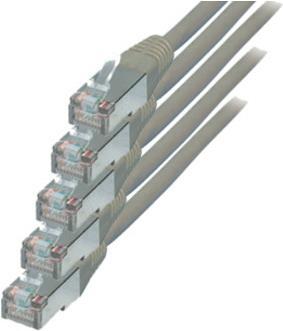 Cavo patch TP Cat.6 S/FTP PIMF (VE5) Grigio 0,5 m