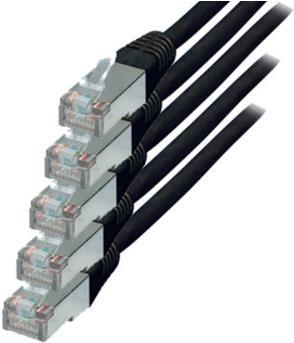 Patch Cable S/FTP Cat.6 (VE5) Halogeno -gratuito 1,0 m