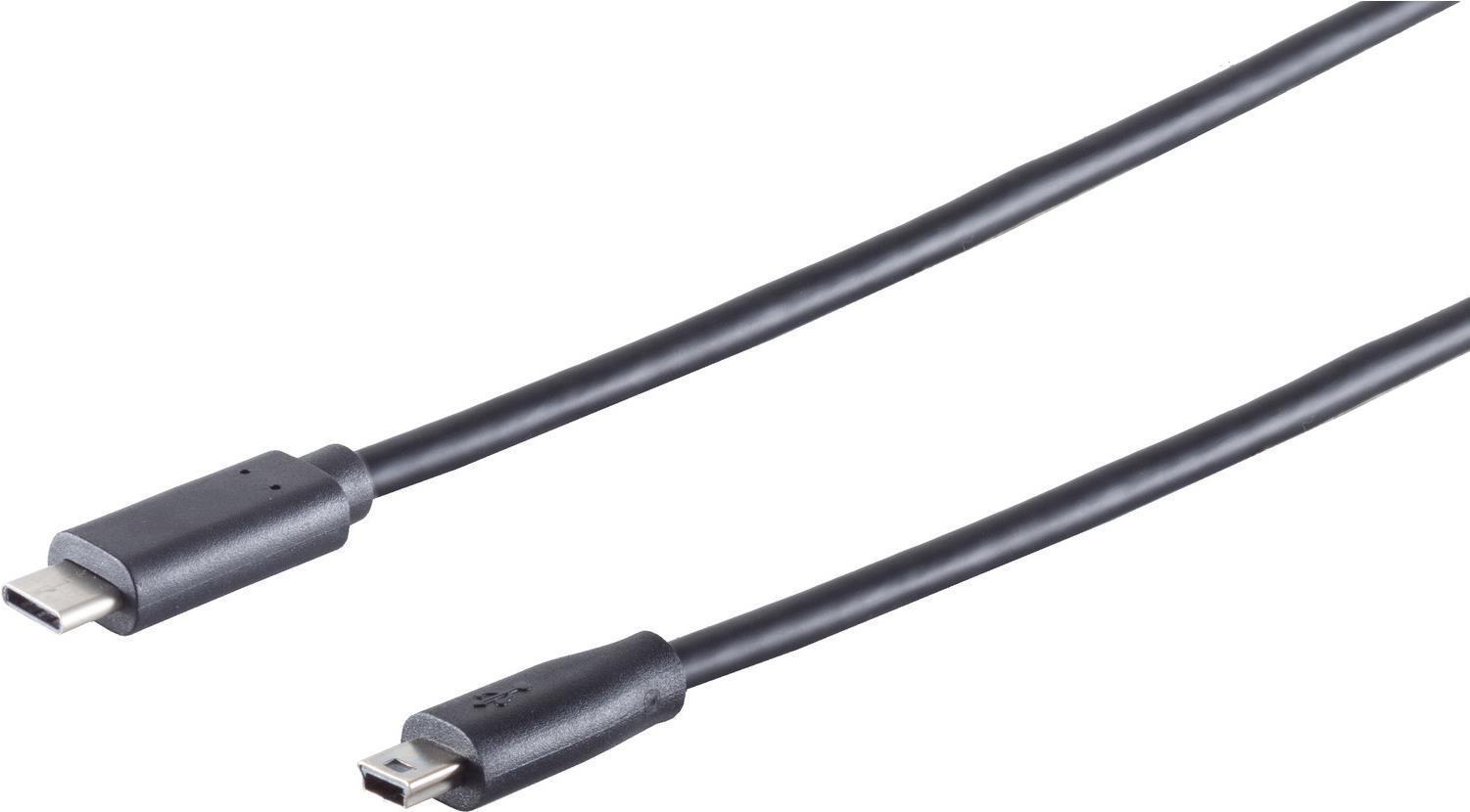 S-CONN 77144-1.8 Cavo USB 18 M USB 20 USB C Mini-USB B Nero (77144-1.8)
