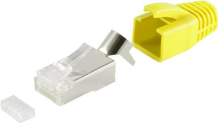 Set connettori Helos RJ45, gialli, UC 10