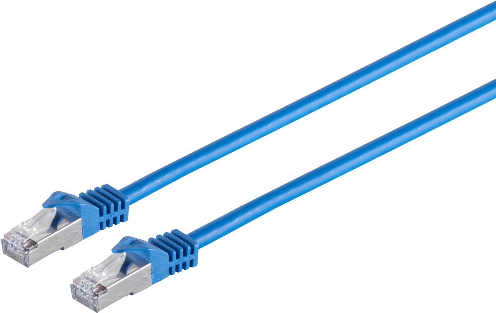 S/Connettività Network Cable RJ45 Cavo patch S/FTP, PIMF, CableCat grezzo. 7 cavi grezzi senza alogeni, blu, 50,0 m (75550-B)