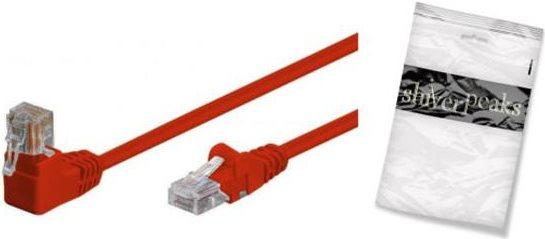 Cavo patch di Shiverpeak S/FTP Cat.6 PIMF ANGLE rosso 0,25 m