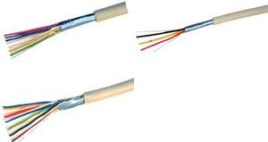cavo telefonico shiverpeaks BASIC-S grigio 25 m 4 conduttori per uso interno con conduttore interno rigido schermato 2x2x06 - 1