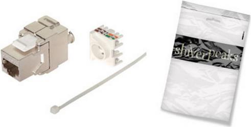 BS75004-8, Flat, RJ-45, Female, Cat6A, 500 MHz, 8 pezzi (S)