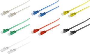 cavo patch shiverpeaks BASIC-S Cat. 6A U/UTP rosso 300 m con cavo grezzo Cat.7 assegnazione EIA/TIA 568B struttura del cavo - 1