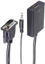 SHIVERPEAKS BS10-01006 Adattatore cavo video 0,15 M VGA (D-SUB) + 3,5 mm HDMI Tipo A (standard) Nero (BS10-01006)