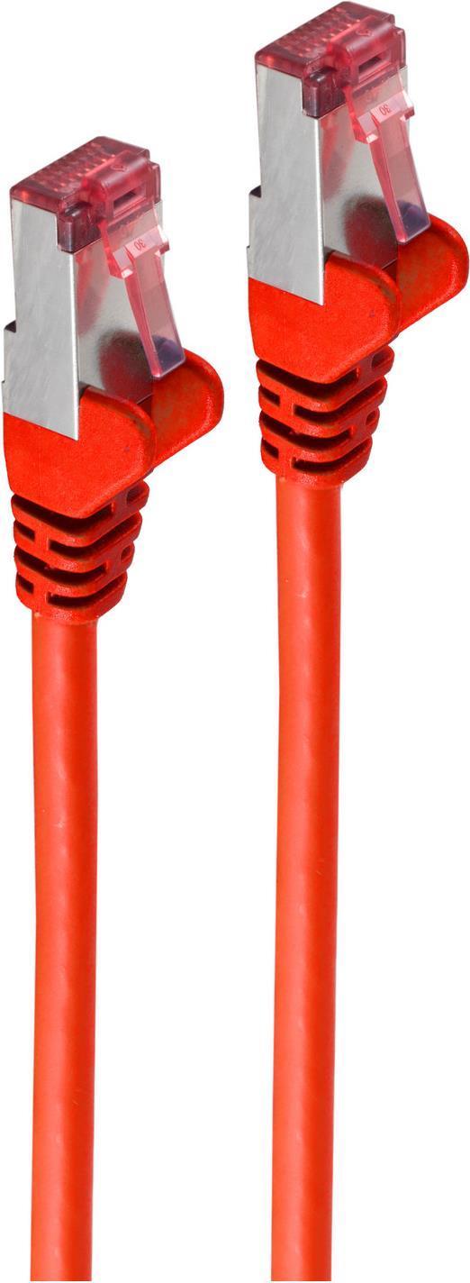 Cavo patch di Shiverpeak S/FTP Cat.6A rosso 0,15 m