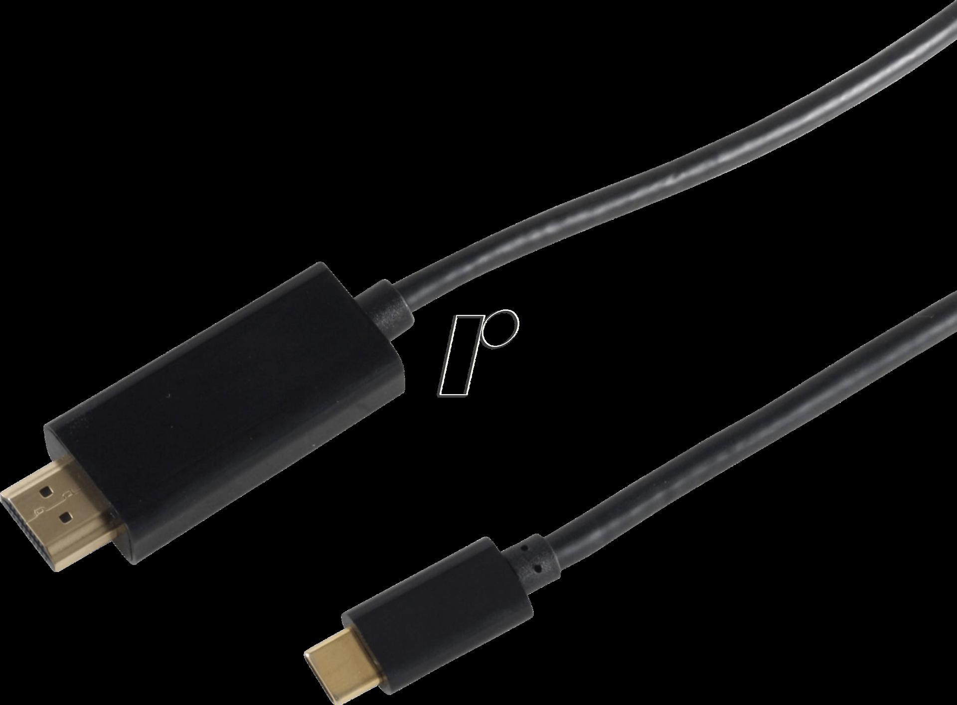 BS10-57045, 3 m, USB Type-C, HDMI, maschio, maschio, dritto