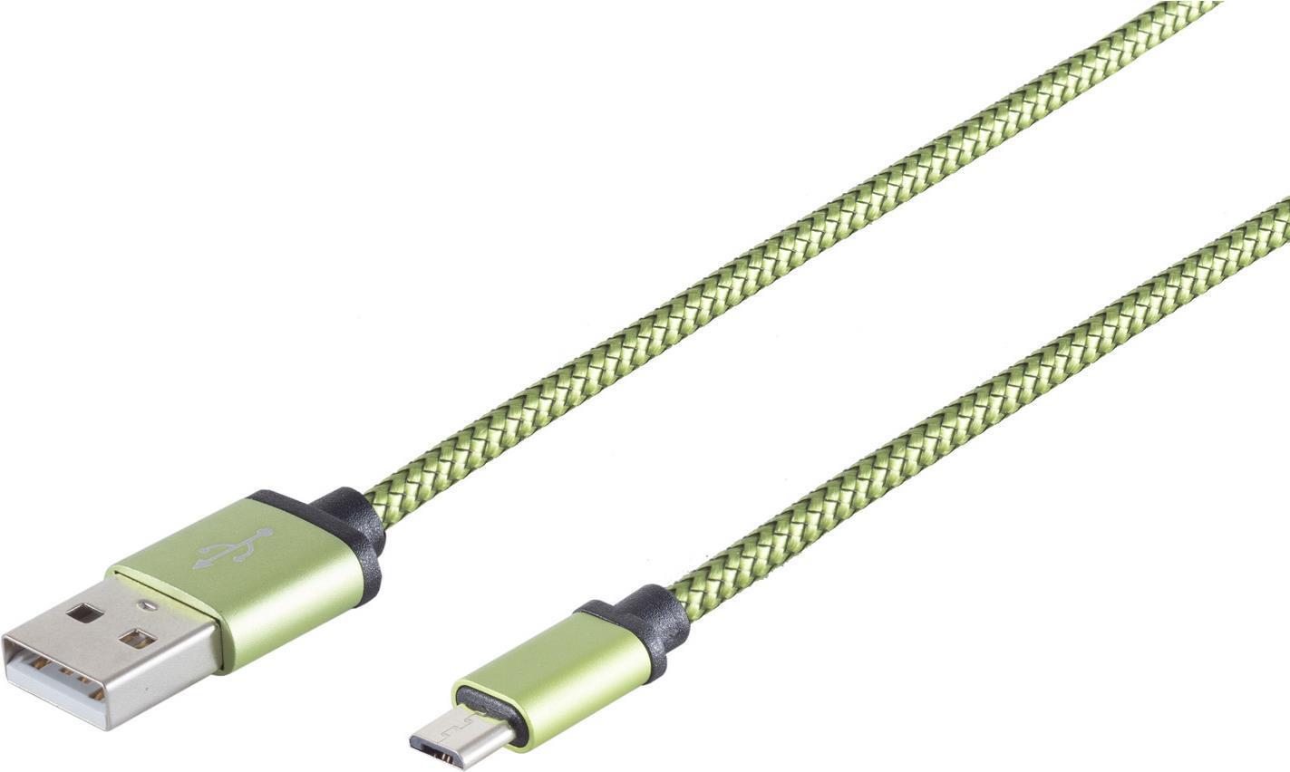 Cavo USB S-Conn 14-50115 09 M USB 2.0 USB A Grue Micro-USB B (14-50115)