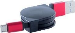 SHIVERPEAKS BS14-50152 CAVO USB 08 M 20 USB A Micro-USB B Nero-rosso (14-50152)